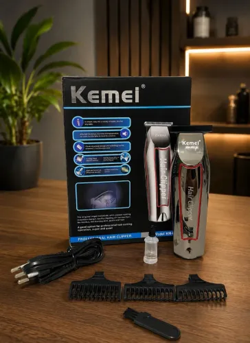 ? Máquina Kemei Profissional Sem Fio | Recarregável | Nova | Pronta Entrega