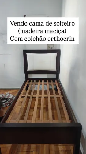 Cama madeira maciça