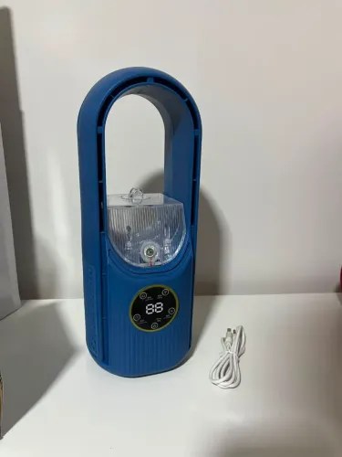 Mini Ar Condicionado Portátil USB com 6 Velocidades + Humidificador e Ventilador