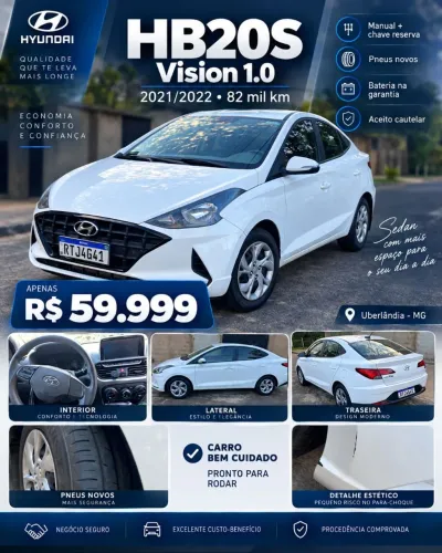 Hyundai HB20S Vision 1.0 Flex 12V MEC 2022