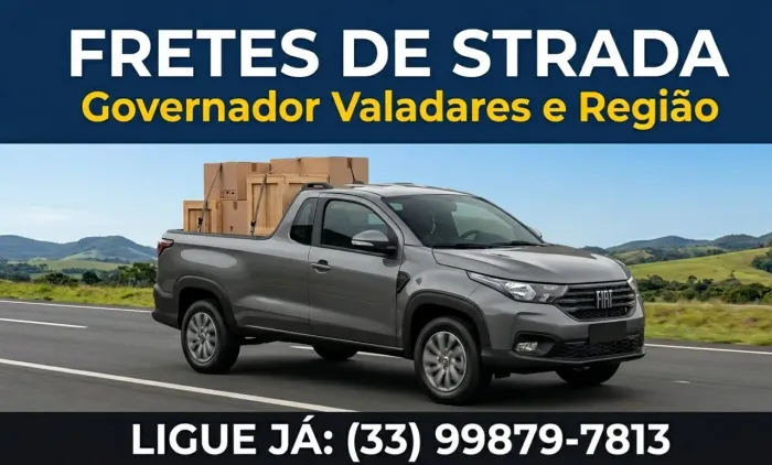 FRETES PARA GOVERNADOR VALADARES E REGIÃO