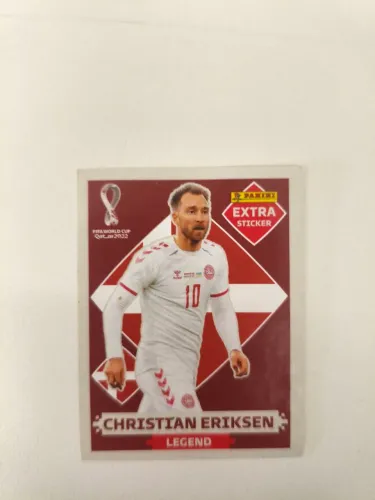 Figurinha legend Christian Eriksen bordô 2022