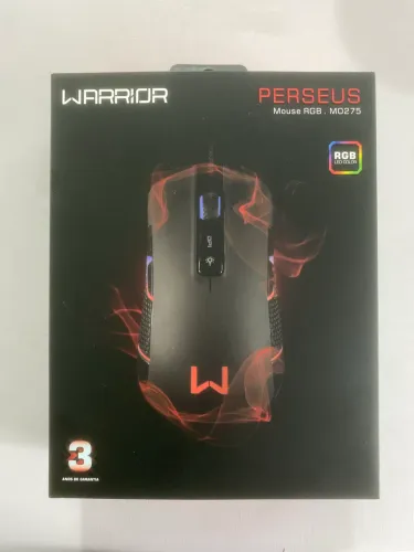 Mouse Gamer Warrior Perseus RGB MO275 - Novo Lacrado