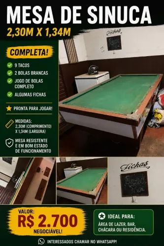 Mesa de sinuca