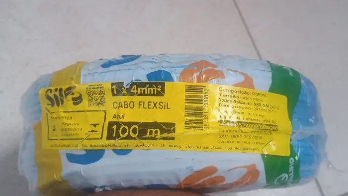Fio Cabo Flexivel 4mm