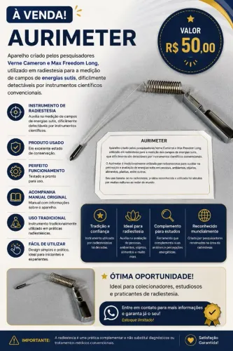 Aparelho de radiestesia 