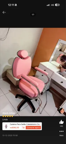 Cadeira de maquiagem/Cabeleleiro nova