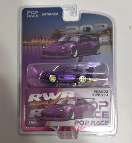 POP RACE PORSCHE 930 RWB VANCOUVER ROXO METÁLICO