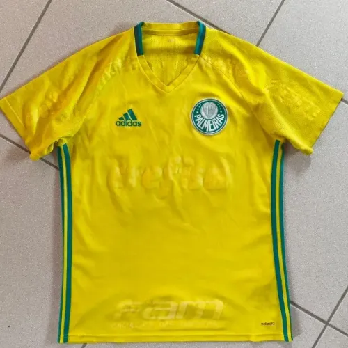 camisa original 2015 2016 palmeiras amarela adidas tamanho m