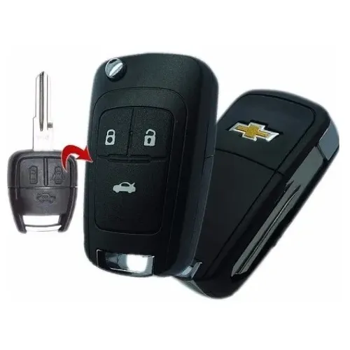 Chave Canivete Gm Chevrolet Celta Prisma 2010 2011 2012 2013 - 3 Botões