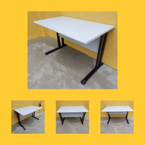 Mesa escritorio cinza 1.20x70cm B552