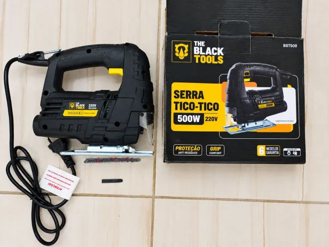 Serra Tico-Tico The Black Tools 500W Nova na caixa