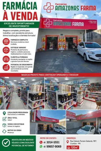 Farmácia a venda no Sítio Cercado