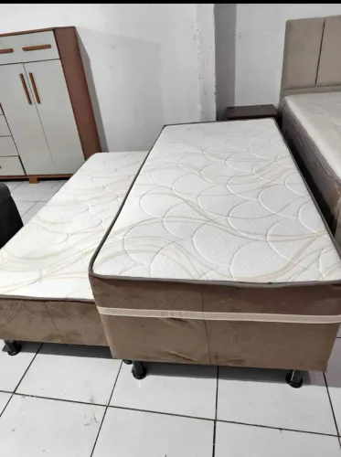 Mega promoção camas box solteiro com auxiliar 