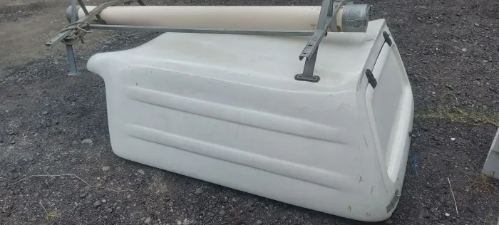Capota de fibra fiat strada com suporte de escadas