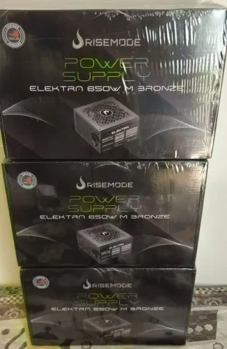 fonte gamer 650w bronze full modular rise mode elektra nova lacrada nota fiscal e garantia