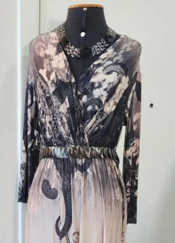 Vestido longo de festa veste Tam. P / M