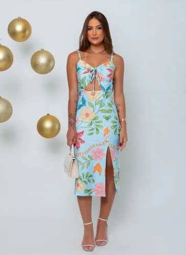 Vestidos midi estampado