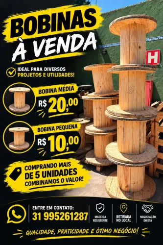 Bobina de madeira
