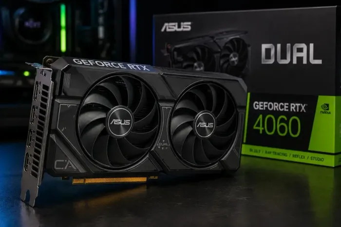 Placa de vídeo 4060 Rtx Dlss 4.1 8GBDUAL FAN, Asus