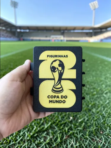Caixa Organizadora Porta Figurinhas da Copa - 3D