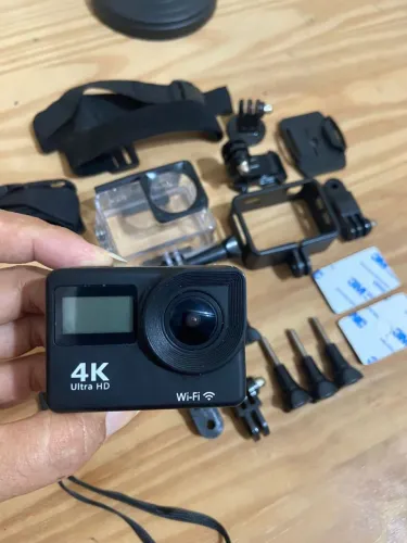 Kit completo câmera de ação esportiva 4k ultra HD - com proteção a prova d?água