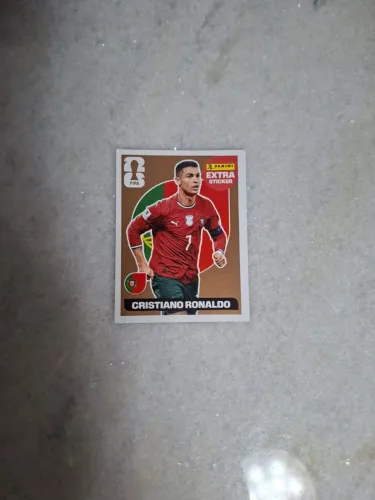 Figurinha Extra sticker do Cristiano Ronaldo Bronze, em perfeito estado, preço negociável