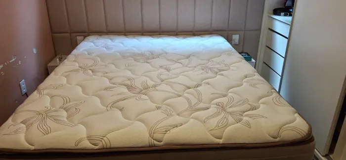Cama queen so 6 meses de uso...muito nova ...sempre com capa protetora