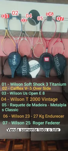Raquetes de Tênis Usadas