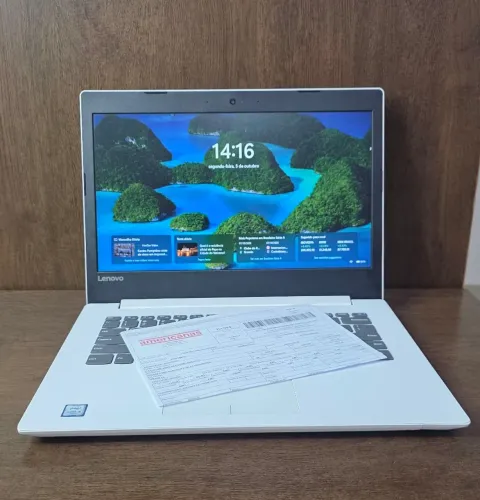 Notebpok Lenovo Ideapad 320 14p, Ac Cart, i3 6ªg, 8GB DDR4, SSD 256GB, Wi-Fi 5G