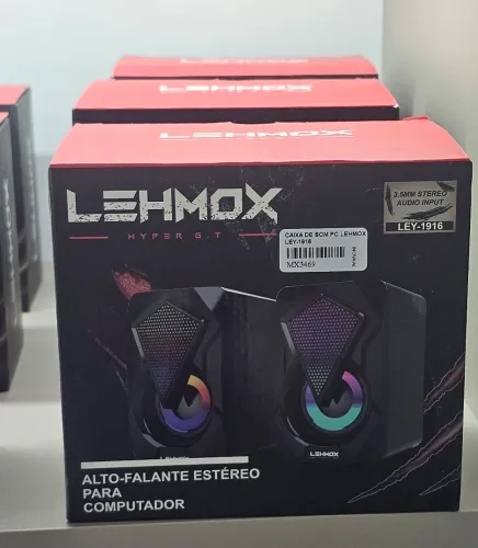 Caixa de Som Gamer RGB PC.