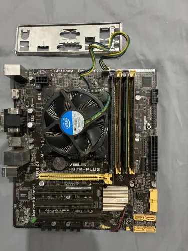 Placa mãe h87 +core i5 4670+12gb ddr3