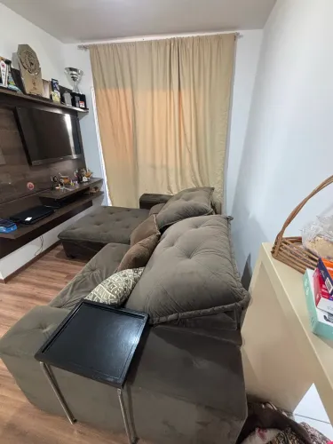Sofá 2,50m Impecável (Novo) - Espuma D33 Selada - Motivo por Mudança