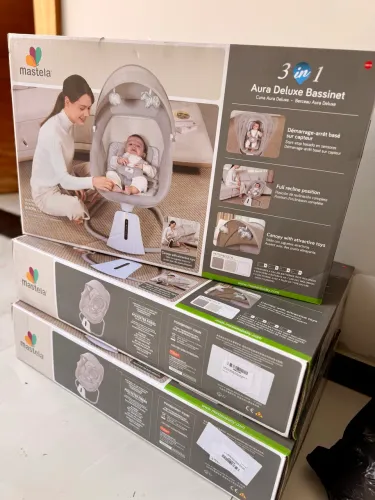 Berço/balanco mastela deluxe 3 em 1 