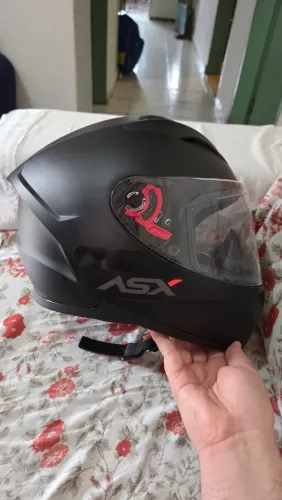 Capacete ASX City Preto Fosco (Tamanho 64) - Usado apenas na Autoescola
