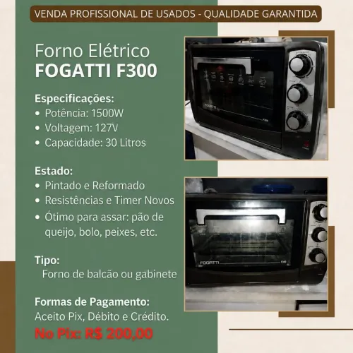 Forno eletrônico FOGATTI F300