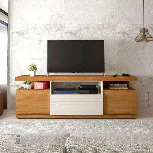 Rack para TV Munique Off White 180cm