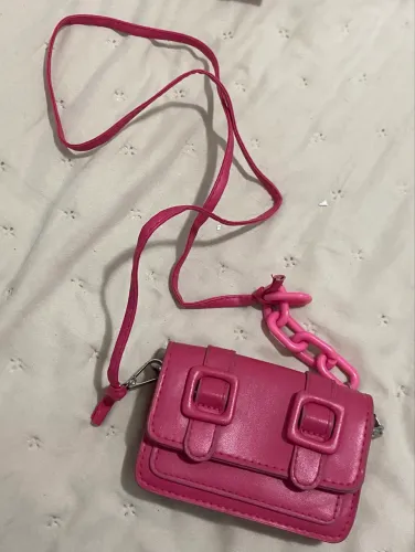Bolsa rosa pequena