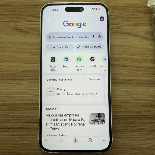 iPhone 14 Pro Max Branco - Impecável | Estado de Novo