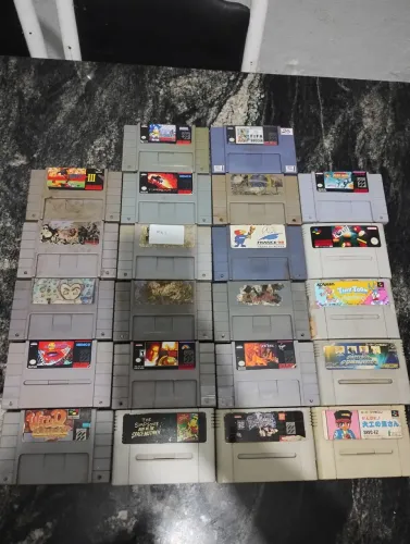 Lote jogos super Nintendo (defeito)