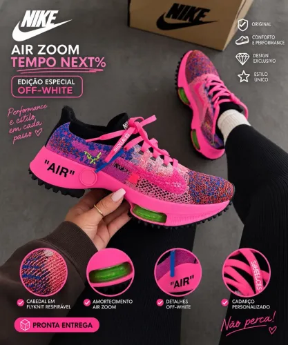 Tênis Nike Zoom edição Off White