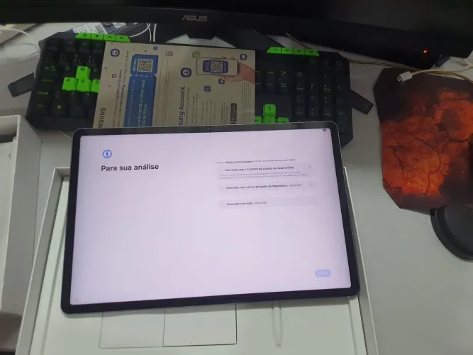 Tablet samsung S10 fe+ wifi na caixa troco por ps5