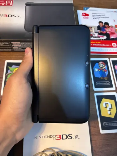 Nintendo 3DS XL Preto CIB - Impecável na Caixa