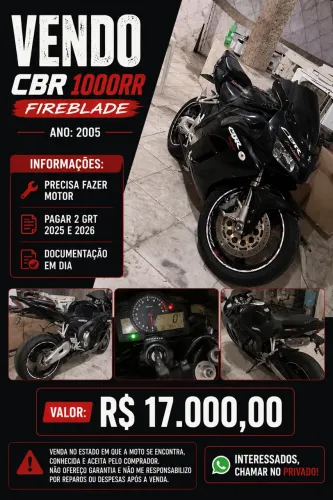 Vendo moto no estado