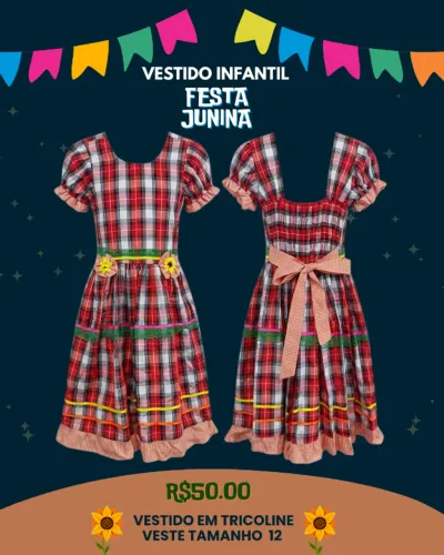 Vestido de Festa Junina