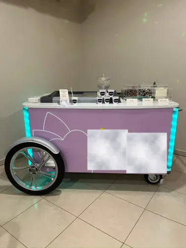 Carrinho para eventos com freezer 