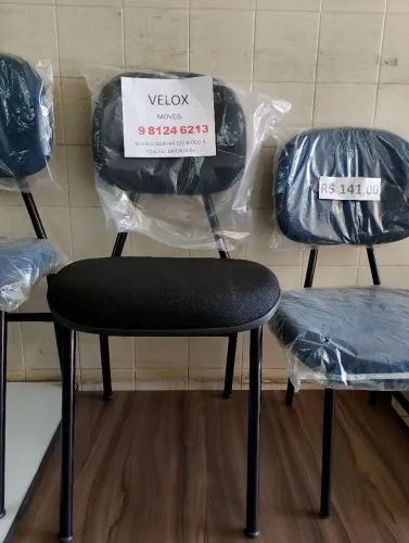 Cadeira secretaria 4 pe em tecido