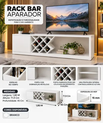 Racher com adegar , sob medidas