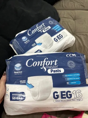 2 Pacotes de Fraldas Geriátricas Confort Master Pants G