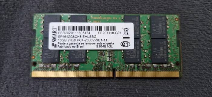 Memória notebook SMART 16GB 2666 2RX8